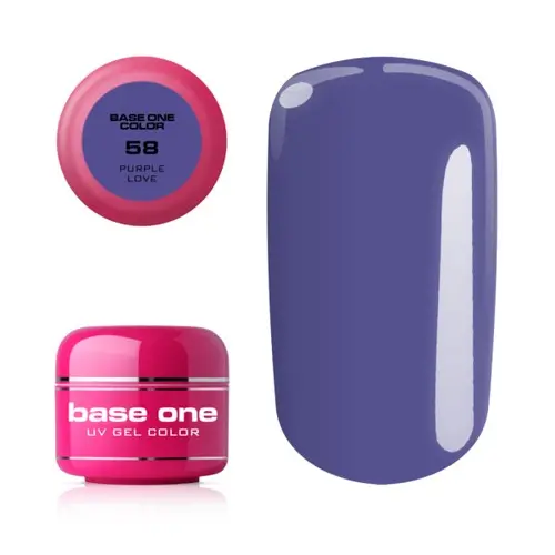 Gel UV Silcare Base One Color - Purple Love 58, 5g