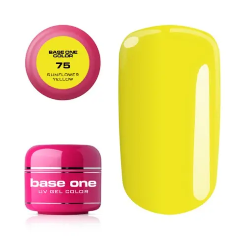 Gel UV Silcare Base One Color - Sunflower Yellow 75, 5g