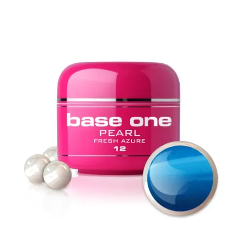 Gel UV Silcare Base One Pearl - Fresh Azure 12, 5g