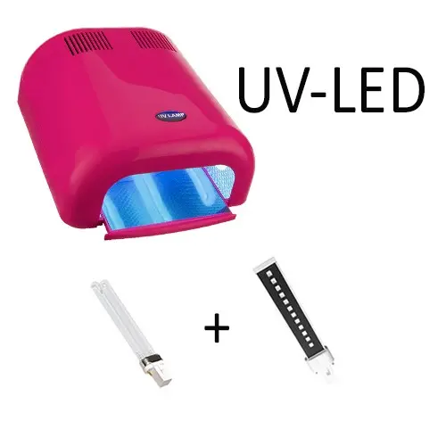 Lampă combinație LED-UV, roz – 36W