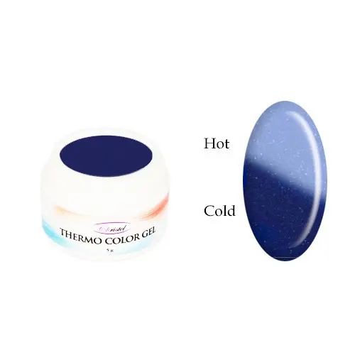 Gel color termic - GLITTER BLUE/LIGHT BLUE, 5g