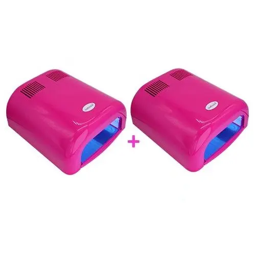 2 x Lampă UV cu 4 becuri, roz - preț special