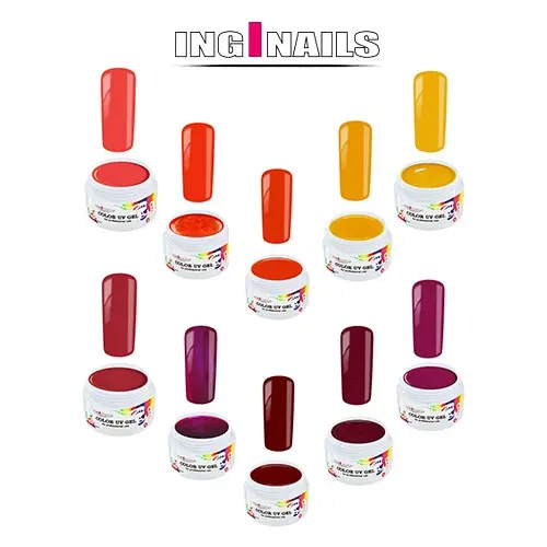 10 bucăți Gel UV colorat - Warm