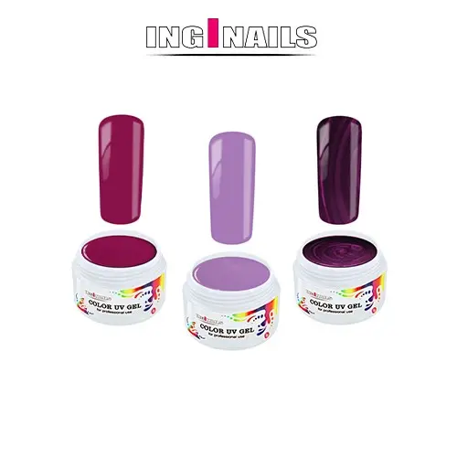 SET Ultraviolet: 3bucăți de geluri UV colorate