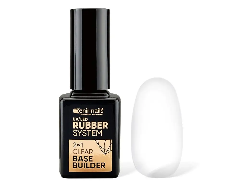 Enii Rubber System 2in1 Beige Base and Builder, CLEAR, 11ml