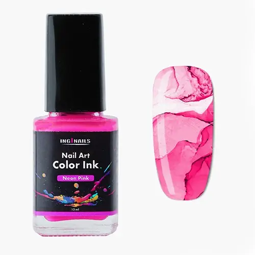 Nail art color Ink 12ml - Roz neon