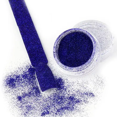 Pulbere decorativă strălucitoare - Efect Velvet nr. 15 - albastru închis, 3g