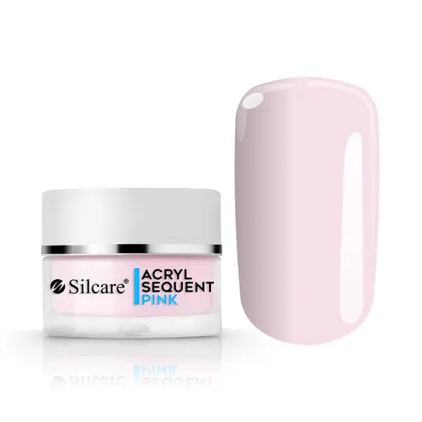 Pulbere acrilică Silcare Sequent Acryl – Pink, 12g	