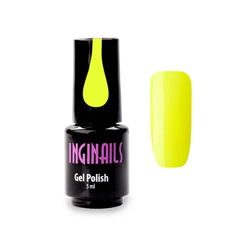Gel colorat Inginails - Neon Lemon 028, 5ml