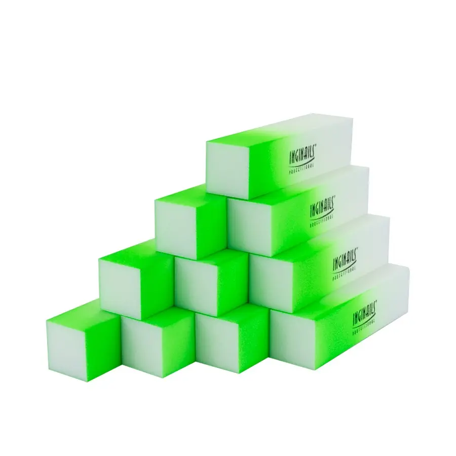 Inginails Professional Block – ombre verde, 120/120 – 4 fețe