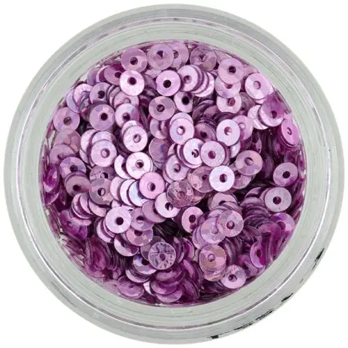 Paiete nail art violet roz - formă de disc