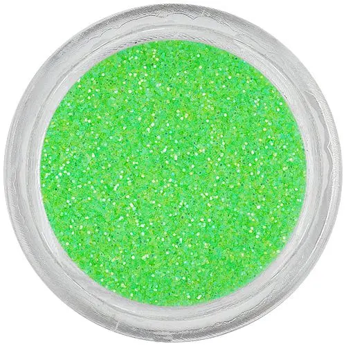 Pudră cu glitter de culoare verde deschis