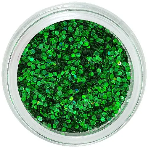 Cercuri verde smarald cu sclipici pentru nail art