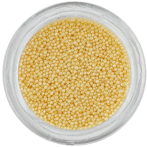 Perle decorative - galben pastel, 0,5mm