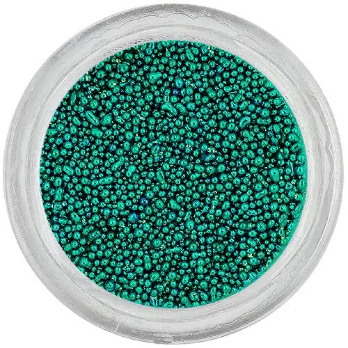 Perle pentru unghii, 0,5 mm – verde-albastru