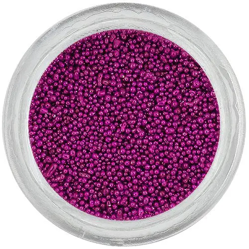 Decorații Nail art - perle mov închis 0,5mm